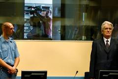 Radovan Karadžič u soudu v Haagu