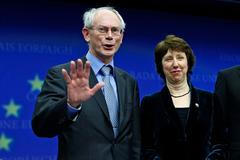 Catherine Ashtonová a Herman Van Rompuy