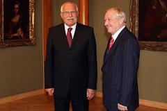 Klaus přijal Janotu na Hradě