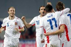 Češi slaví gól do sítě Polska