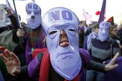 Itálie Berlusconi demonstrace