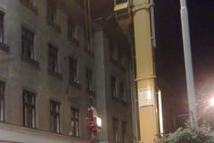 Částečně zřícený dům v pražské Soukenické ulici