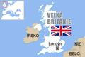 Velká Británie - mapa