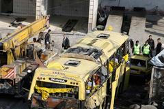 Tragická nehoda autobusu v Damašku