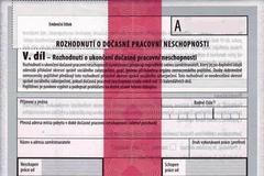 Formulář - pracovní neschopnost