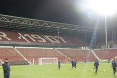 Sparta trénuje v rumunské Kluži na utkání evropské ligy.