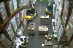 Nešikovný ještěrkář způsobil ve skladě pohromu