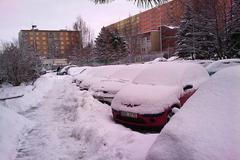 Sněhová nadílka v Praze, pátek 29. ledna