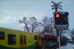 Srážka vlaku s náklaďákem v Kolíne