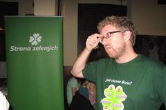 Volební štáb zelených v Brně