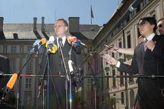 Petr Nečas - tisková konference po jmenování premiérem