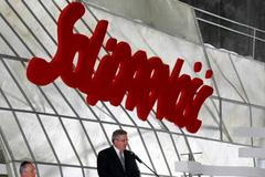 Prezident Komorowski - výročí hnutí Solidarita