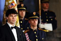 Jaromír Jágr na Hradě