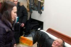 Zraněný prezidentský kandidát Uladzimir Njakljajev