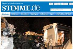 Český kamion v Německu boural do amerického konvoje