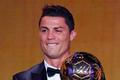 Cristiano Ronaldo na vyhlášení Zlatého míče