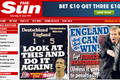 The Sun před zápasem Anglie - Německo