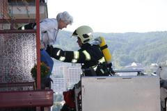 Požár bytu ve Zlíně