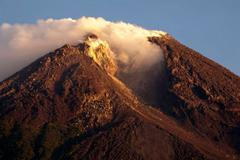 Výbuch sopky Merapi na indonéském ostrově Jáva