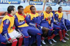 Francie, stávka ve fotbale. lavička náhradníků