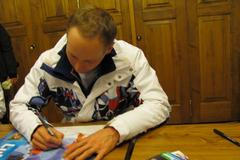 Boží Dar, přivítání Lukáše Bauera