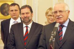 Trojkoalice po jednání s Václavem Klausem