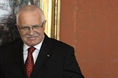 Prezident Klaus na snímku z půlky března 2010