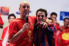 Fabregas v dresu Barcelony