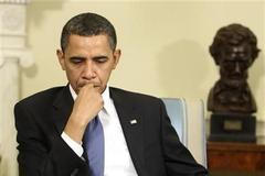 Prezident Barack Obama v Oválné pracovně