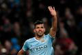Sergio Agüero (City) slaví branku v Premier League