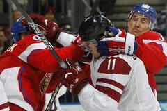 Česko - Lotyšsko, fotografie z osmifinále turnaje ve Vancouveru
