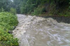 Povodně srpen 2010 - Jílovský potok v Děčíně