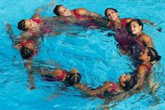 Krása synchronizovaného plavání