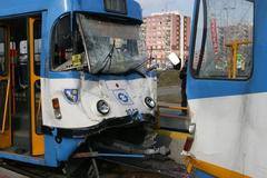 Srážka tramvají v Ostravě