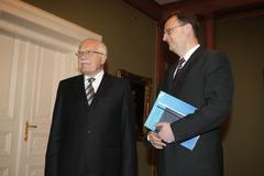 Petr Nečas na Hradě