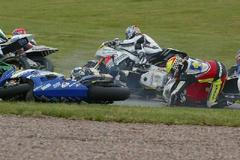 Pád Lukáše Peška na Sachsenringu