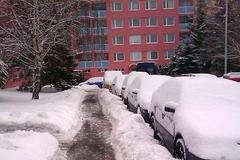 Sněhová nadílka v Praze, pátek 29. ledna