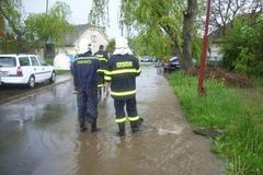 Zásah hasičů po bouřce