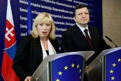 Iveta Radičová a José Manuel Barroso