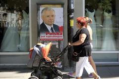 Polsko volby Jaroslaw Kaczyński