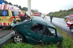 Nehoda Peugeotu 306 u Turnova