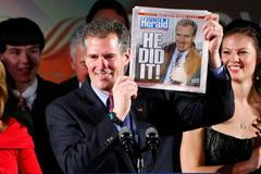 Nově zvolený senátor za Massachusetts, republikán Scott Brown