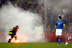 Itálie - Srbsko, nedohraný zápas