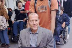 Zdeněk Tůma na invalidním vozíku