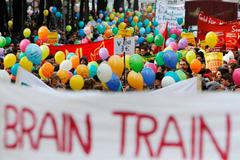 Rakousko - protest studentů říjen 2010