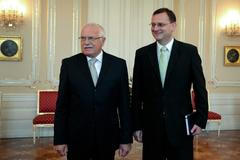 Petr Nečas na Hradě