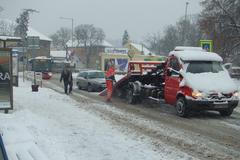 Sněhová kalamita v Praze