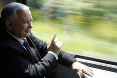 Polsko vlak Jaroslaw Kaczyński