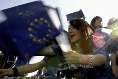 Příznivci Evropské unie v Polsku