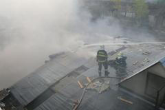 Požár trafostanice v Kladně